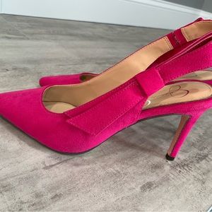 Fushia pink Jessica Simpson fushia heels, worn once